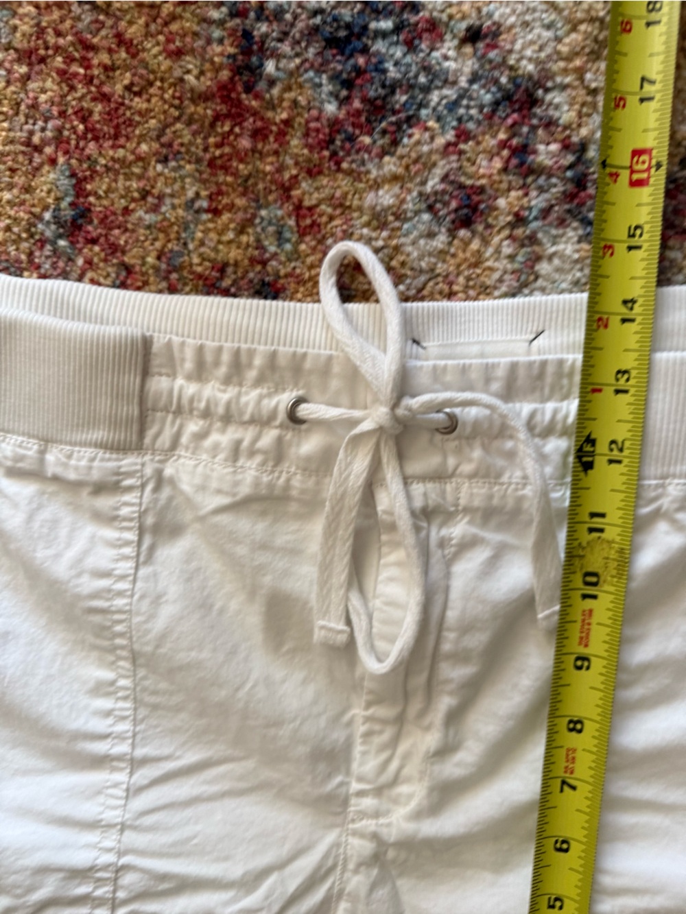 Lou & Grey White Ribbed Drawstring Shorts - Picture 4 of 9
